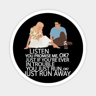 Forrest Gump - Just Run Away Magnet